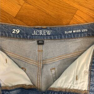 J. Crew Women’s Slim Wide Leg Jeans 29